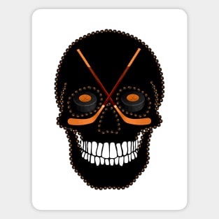 Ice Hockey Skull Magnet